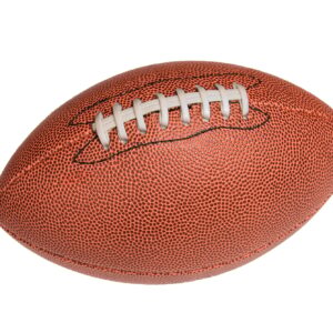 Isolated leather football